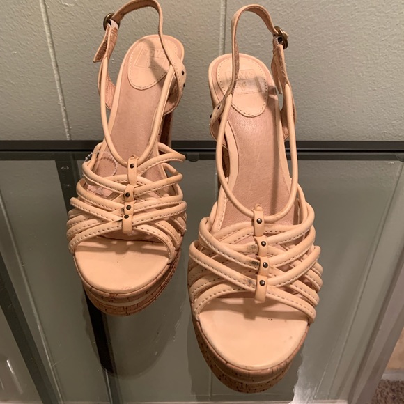 Frye Kara Cork Platform Heels - Picture 3 of 7